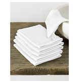 De Witte Lietaer Washandjes Imagine White 16.5 x 22 cm - 6 stuks - Katoen