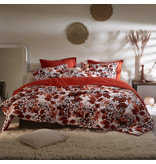 De Witte Lietaer Duvet cover Cotton Flannel Mimulus - Double - 200 x 200/220 cm - Red