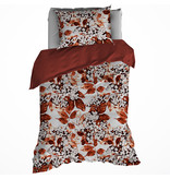 De Witte Lietaer Housse de couette en flanelle de coton Mimulus - Simple - 140 x 200/220 cm - Rouge