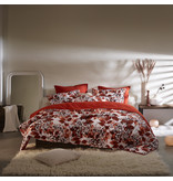 De Witte Lietaer Housse de couette en flanelle de coton Mimulus - Simple - 140 x 200/220 cm - Rouge