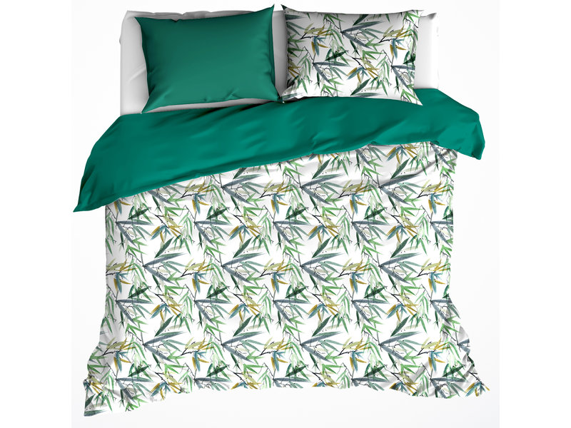 De Witte Lietaer Duvet cover Cotton Salix - Lits Jumeaux - 240 x 220 cm - Green