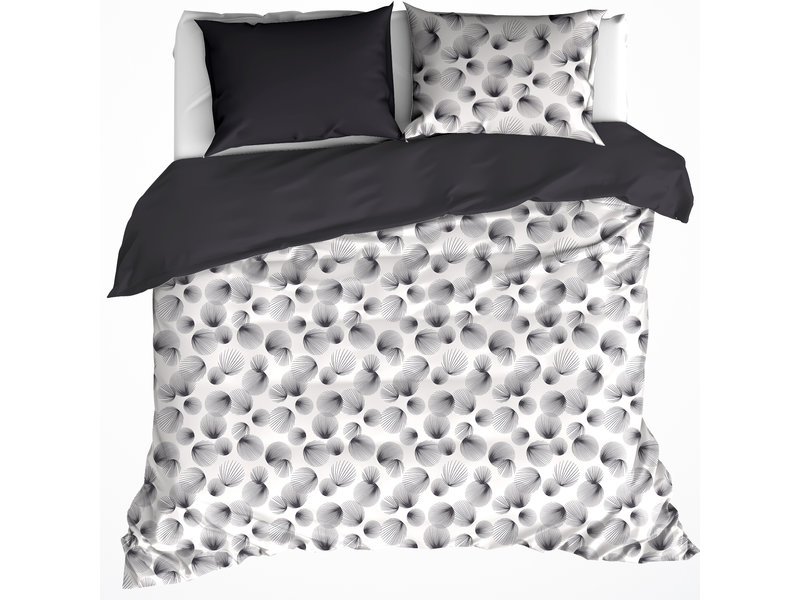 De Witte Lietaer Housse de couette Cotton Aileen - Taille de l'hôtel - 260 x 240 cm - Noir