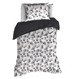 De Witte Lietaer Housse de couette Cotton Aileen - Simple - 140 x 200/220 cm - Noir