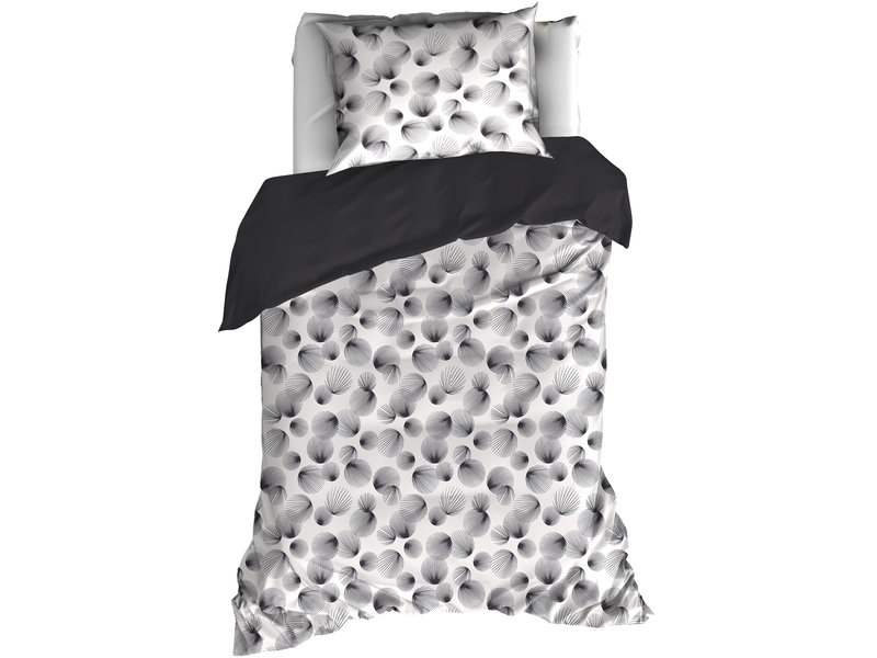 De Witte Lietaer Duvet cover Cotton Aileen - Single - 140 x 200/220 cm - Black