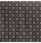 De Witte Lietaer Housse de couette Cotton Primrose - Taille de l'hôtel - 260 x 240 cm - Noir