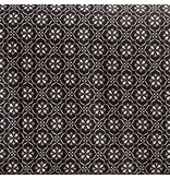 De Witte Lietaer Housse de couette Coton Satin Primrose - Lits Jumeaux - 240 x 220 cm - Noir