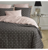 De Witte Lietaer Duvet cover Cotton Satin Primrose - Lits Jumeaux - 240 x 220 cm - Black