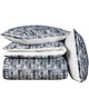 Bettbezug Baumwolle Satin Jenga Blue Gull 260 x 220 cm