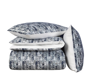 De Witte Lietaer Duvet cover Cotton Satin Jenga Blue Gull 200 x 200/220 cm