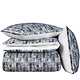 Duvet cover Cotton Satin Jenga Blue Gull 200 x 200/220 cm
