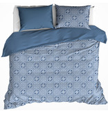 De Witte Lietaer Bettbezug Baumwolle Henna Blue Horizon - Hotelgröße - 260 x 240 cm - Blau
