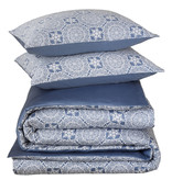 De Witte Lietaer Duvet cover Cotton Satin Henna - Lits Jumeaux - 240 x 220 cm - Blue