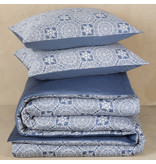 De Witte Lietaer Duvet cover Cotton Satin Henna - Double - 200 x 200/220 cm - Blue