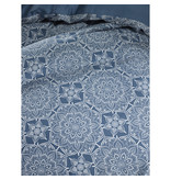 De Witte Lietaer Dekbedovertrek Katoen Satijn Henna - Tweepersoons - 200 x 200/220 cm - Blauw