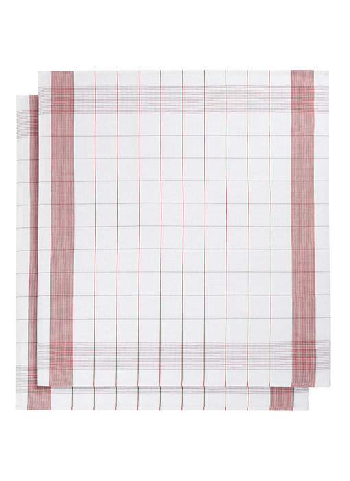 De Witte Lietaer Geschirrtuch Glastuch Mixte Red 2 Stück 68 x 68 cm