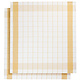Geschirrtuch Glastuch Mixte Ocker Gelb 2 Stück 68 x 68 cm