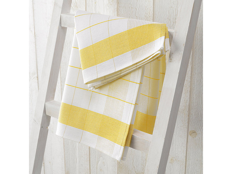 De Witte Lietaer Torchon Torchon en verre - 2 pièces - 68 x 68 cm - Coton Lin