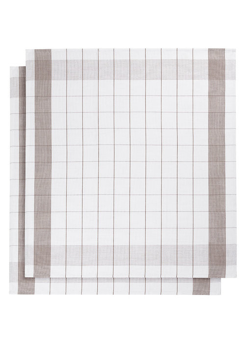 De Witte Lietaer Tea towel Glass towel Mixte Champignon 2 pieces 68 x 68 cm