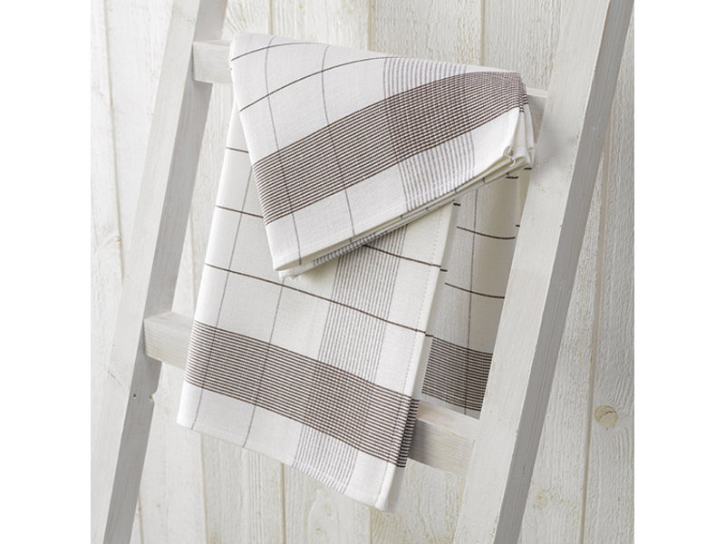 De Witte Lietaer Tea towel Glass towel - 2 pieces - 68 x 68 cm - Cotton Linen