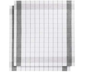 De Witte Lietaer Geschirrtuch Glastuch Mixte Black 2 Stück 68 x 68 cm