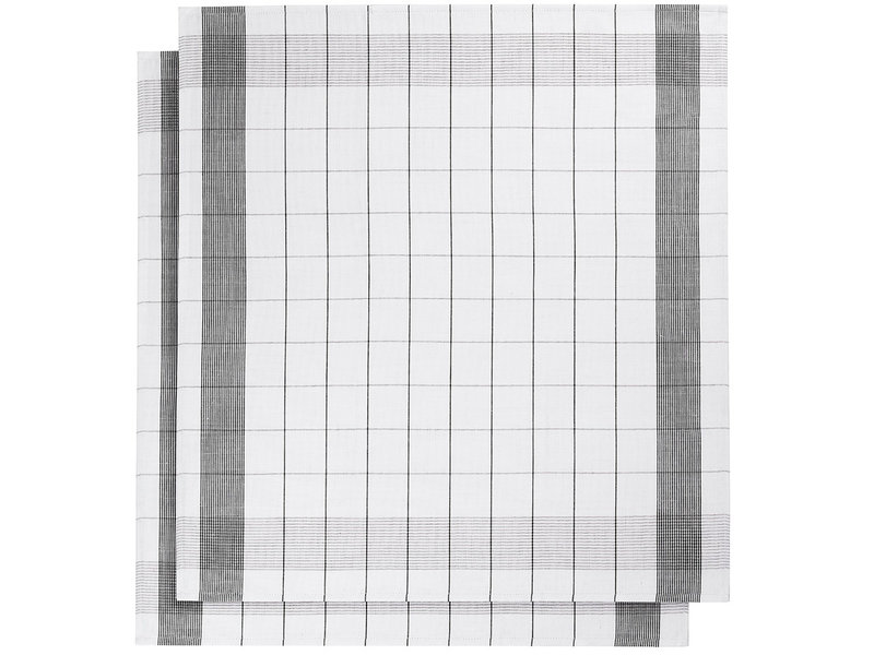 De Witte Lietaer Tea towel Glass towel - 2 pieces - 68 x 68 cm - Cotton Linen