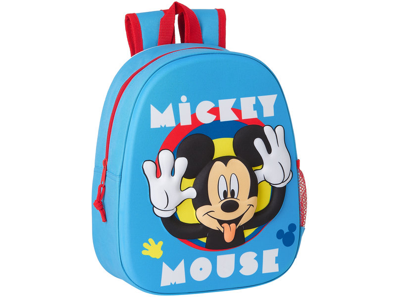 Disney Mickey Mouse Backpack 3D Funny - 33 x 27 x 10 cm - Polyester