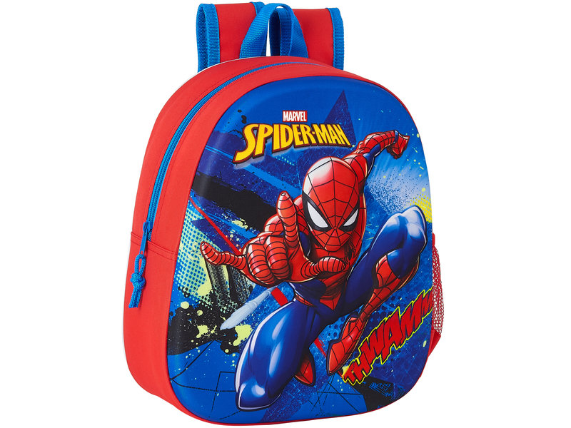 SpiderMan Backpack 3D Great Power - 33 x 27 x 10 cm - Polyester