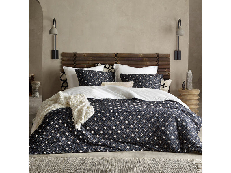 De Witte Lietaer Duvet cover Cotton Satin Hero - Lits Jumeaux - 240 x 220 cm - Blue