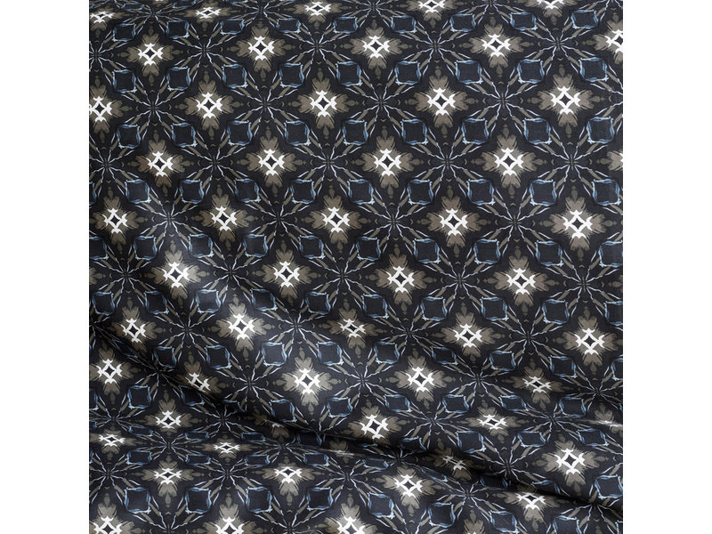 De Witte Lietaer Dekbedovertrek Katoen Satijn Hero - Lits Jumeaux - 240 x 220 cm - Blauw