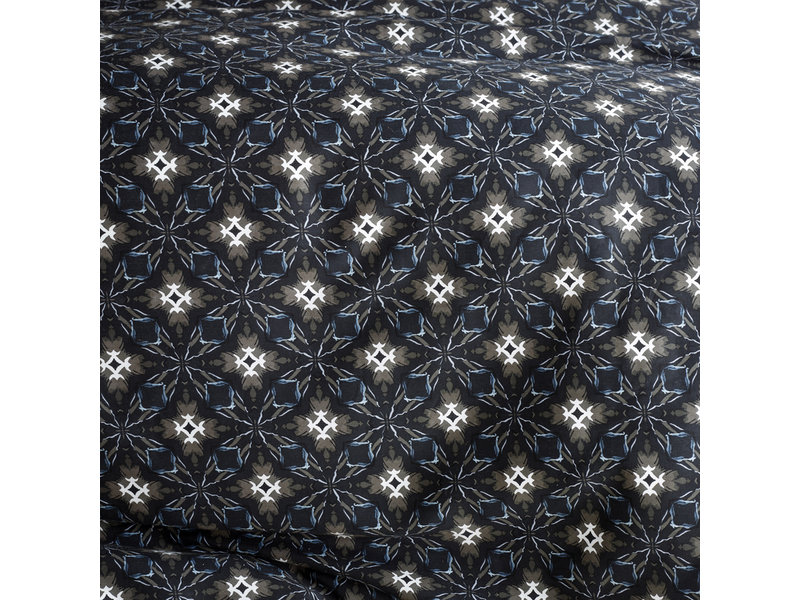De Witte Lietaer Housse de couette Cotton Satin Hero - Lits Jumeaux - 240 x 220 cm - Bleu