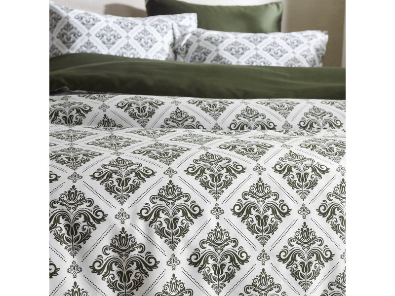 De Witte Lietaer Duvet cover Cotton Satin Byzantine - Hotel size - 260 x 240 cm - Green