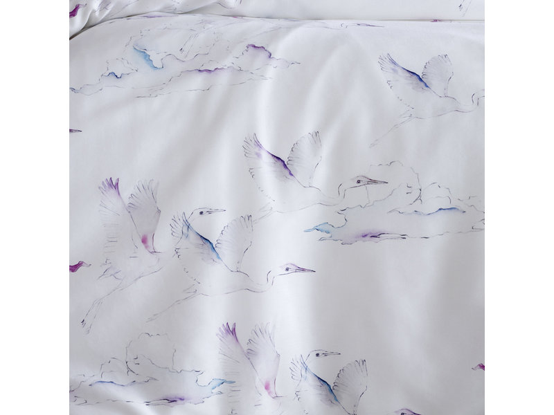 De Witte Lietaer Duvet cover Cotton Satin Ave - Hotel size - 260 x 240 cm - White