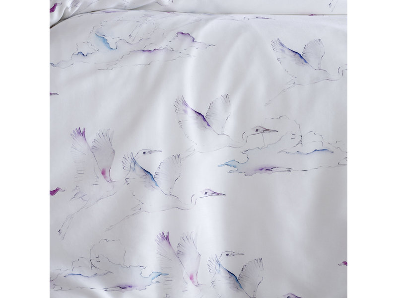 De Witte Lietaer Bettbezug Cotton Satin Ave - Single - 140 x 200/220 cm - Weiß