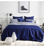 De Witte Lietaer Duvet cover Cotton Satin Eloise - Lits Jumeaux - 240 x 220 cm - Blue