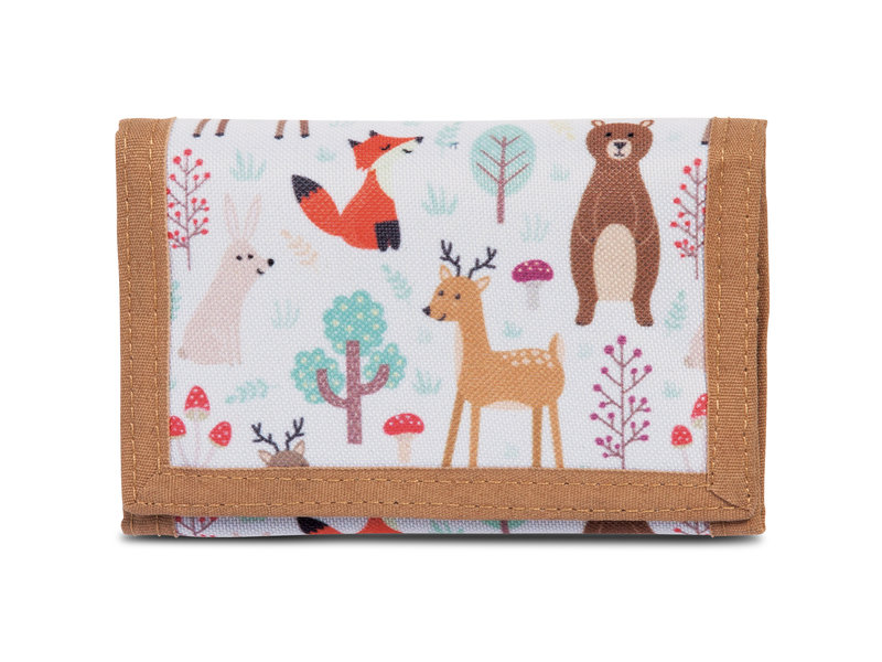 Bestway Portefeuille Animaux de la forêt - 14 x 9 cm - Polyester