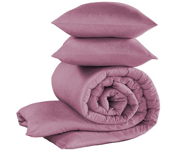 De Witte Lietaer Housse de couette Coton Flanelle Tarbot Lilas 260 x 240 cm