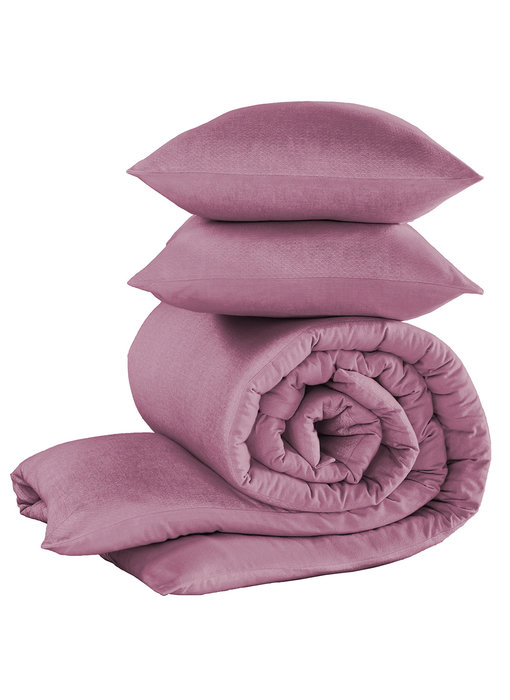 De Witte Lietaer Bettbezug Baumwolle Flanell Tarbot Lilac 260 x 240 cm