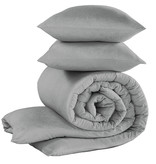 De Witte Lietaer Housse de couette Tarbot - Lits Jumeaux - 240 x 220 cm - Gris