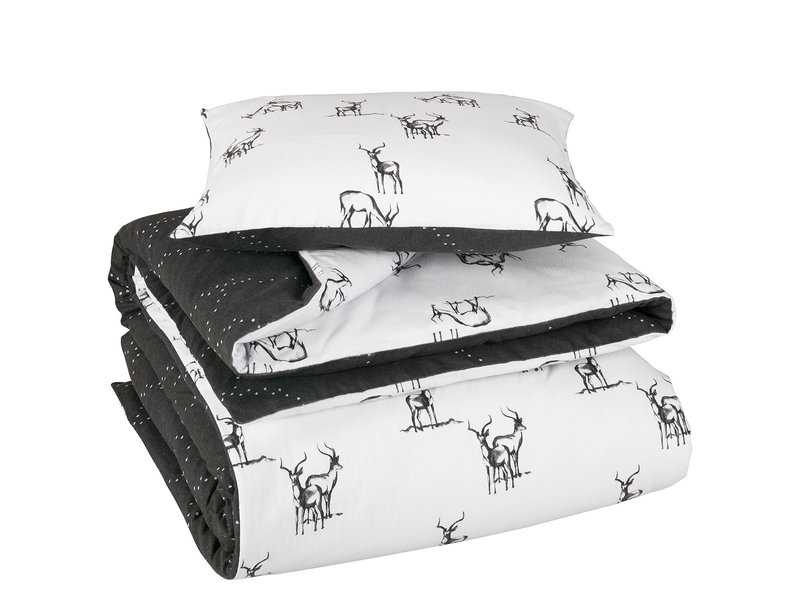 De Witte Lietaer Duvet cover Antelope - Single - 140 x 200/220 cm - Gray