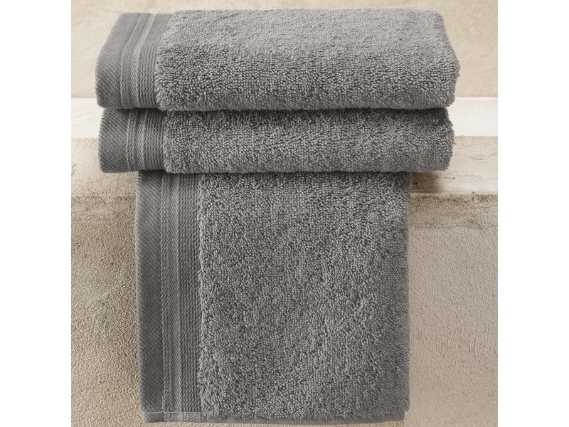 De Witte Lietaer Gästetücher Contessa Grey 40 x 60 cm - 3 Stück - Baumwolle