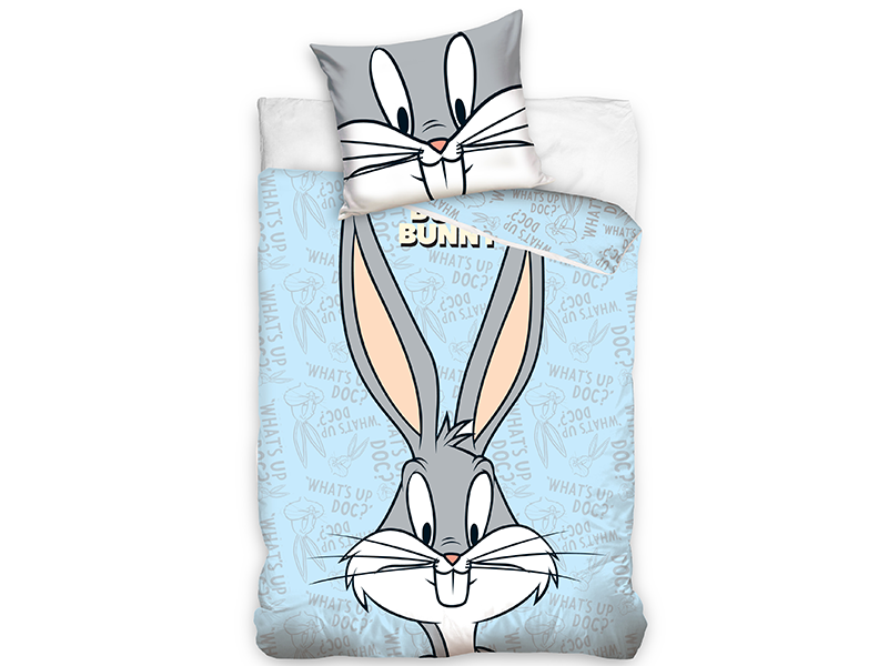 Looney Tunes Housse de couette Bugs Bunny BABY - 100 x 135 cm - Coton