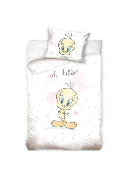 Looney Tunes Oh hallo Baby Bettbezug 100 x 135 40 x 60 cm Baumwolle