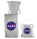 NASA Serviette de plage 2 en 1 + Gymbag - 70 x 140 cm + 43 x 32 cm - Polyester