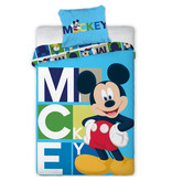 Disney Mickey Mouse Dekbedovertrek Blocks - Eenpersoons - 140  x 200 cm - Polyester