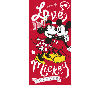 Disney Minnie & Mickey Mouse Serviette de plage Forever 70 x 140 Coton