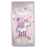 Peppa Pig 2-in-1 Beach towel + Gymbag - 70 x 140 cm + 43 x 32 cm - Polyester