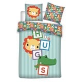 Fisher Price Dekbedovertrek Hugs - Eenpersoons - 140 x 200 cm - Katoen