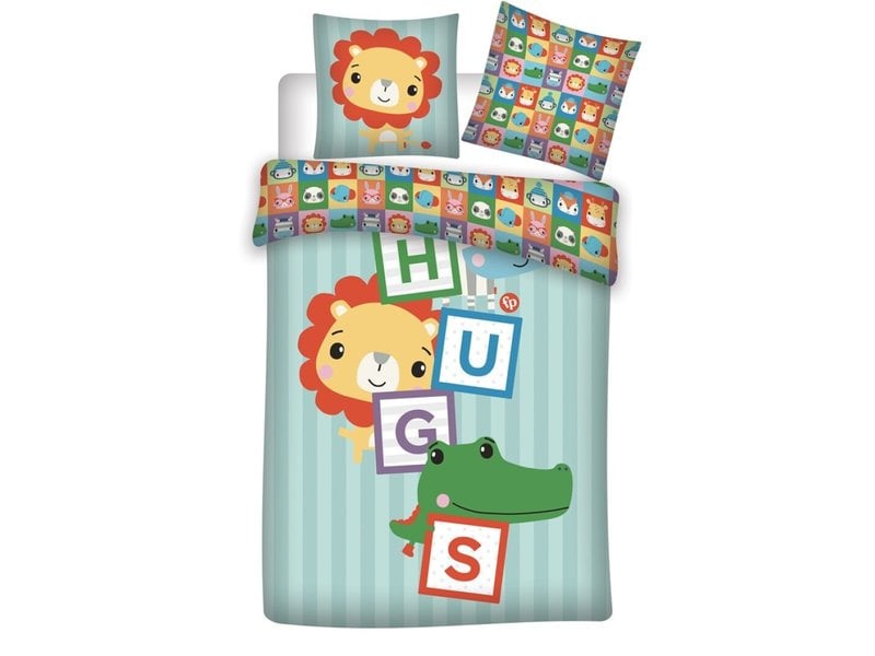 Fisher Price Dekbedovertrek Hugs - Eenpersoons - 140 x 200 cm - Katoen