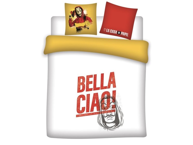 La Casa de Papel Bettbezug Bella Ciao! - Lits Jumeaux - 240 x 220 cm - Polyester