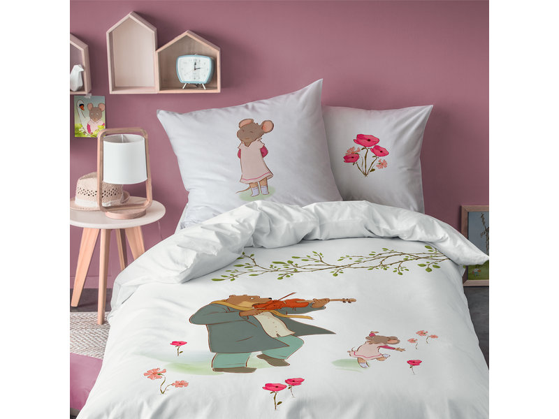 Ernest et Célestine Duvet cover Violin - Single - 140 x 200 cm - Cotton